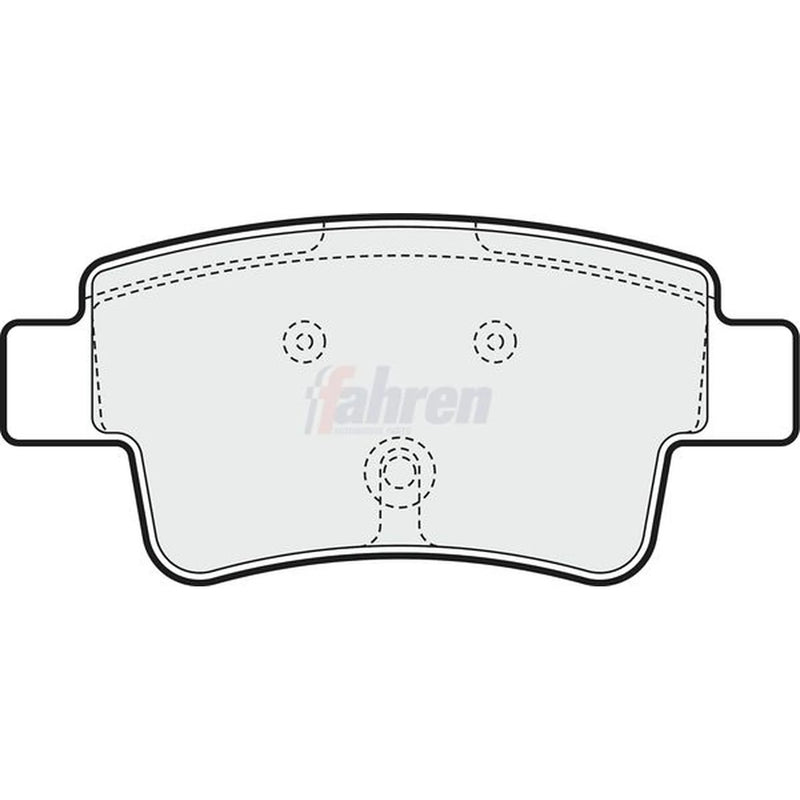 Fahren Rear Brake Pad Set FBP3221