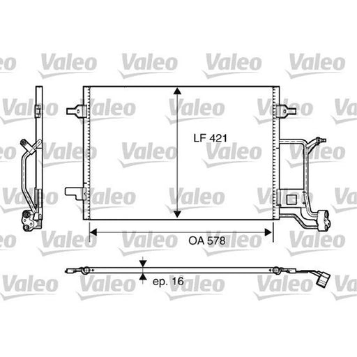 Valeo Air Conditioning Condenser 817840