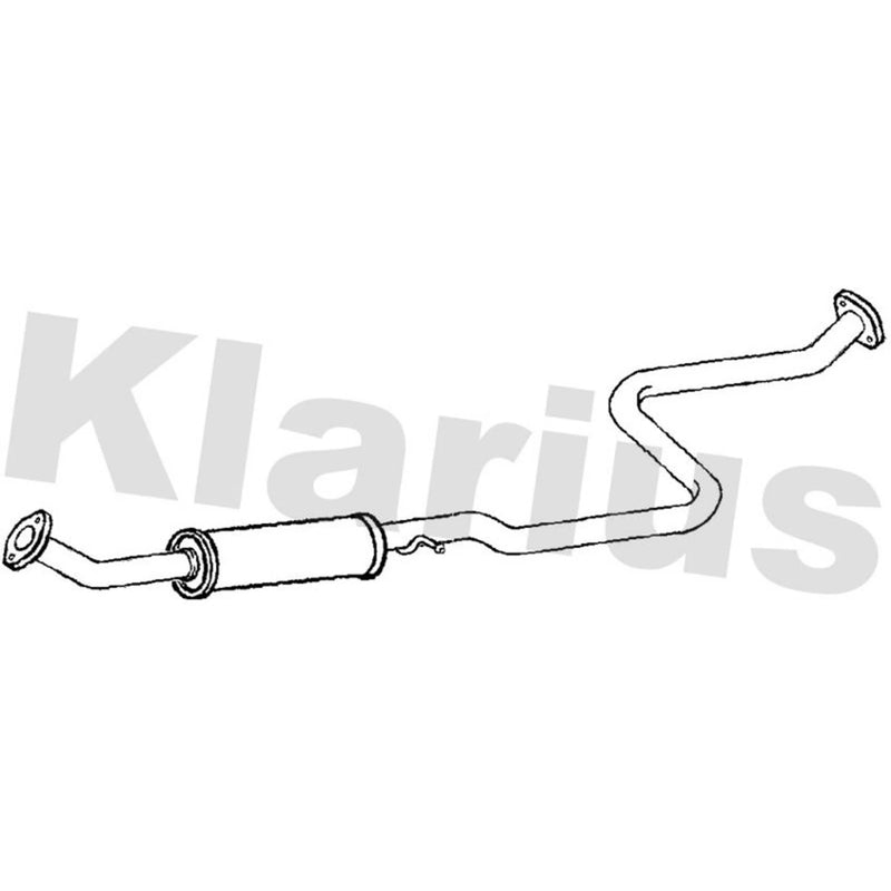 Klarius Box With Centre Pipe Centre fits Mazda 2 2007-2015 1.5
