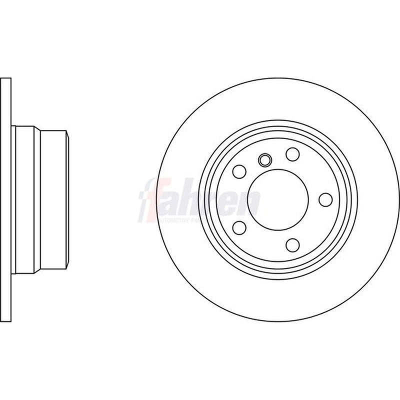 Fahren Rear Brake Solid Discs & Pads fits BMW X5 2000-2006 3.0 4.4