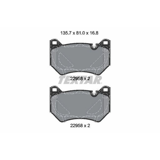 Textar Front Brake Pad Set 2295801