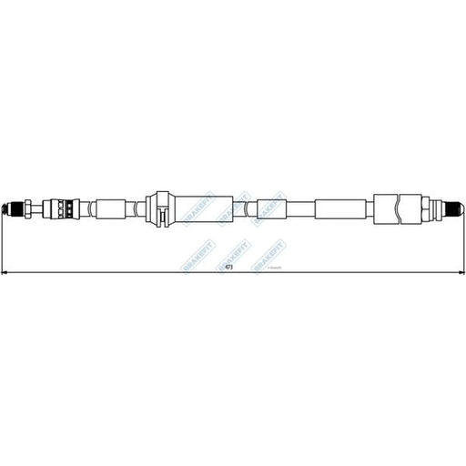 Apec Brake Hydraulic Hose Line Front Right BHO4310
