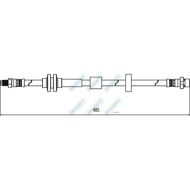 Apec Brake Hydraulic Hose Line Front fits BMW 1 2004-2013