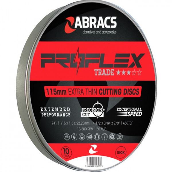 Abracs Proflex Extra Thin Flat Cutting Disc 125 X 1.0 X 22mm 125 X 1.0 X 22mm Van Line - Dynamic Drive