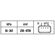 Hella MAP Sensor (Manifold Air Pressure) fits Ford Transit 2000-2006 2.0 2.3 2.4