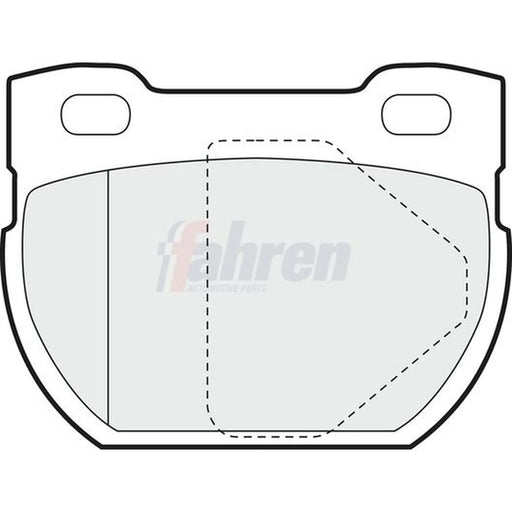 Fahren Rear Brake Pad Set FBP3296