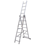 Sealey Extension Combination Ladder 3 x 7 Aluminium - BS EN 131 ACL307 Sealey - NN4 Online 