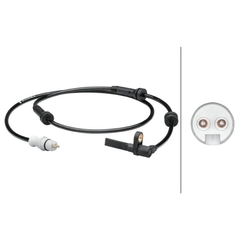 Hella ABS Wheel Speed Sensor Front fits Fiat Punto 1999-2012