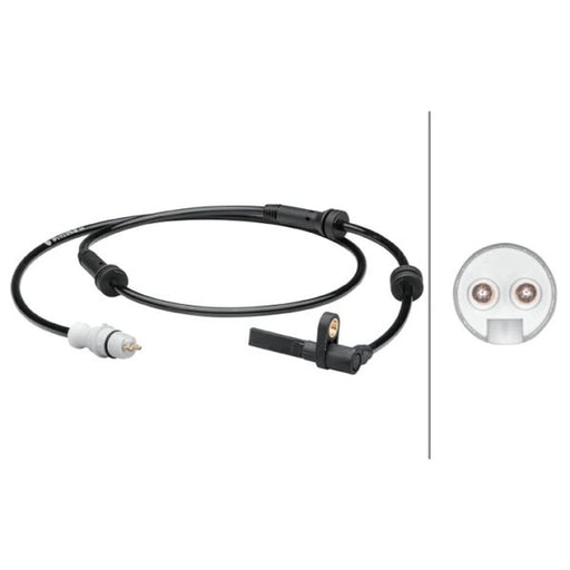 Hella ABS Wheel Speed Sensor Front fits Fiat Punto 1999-2012
