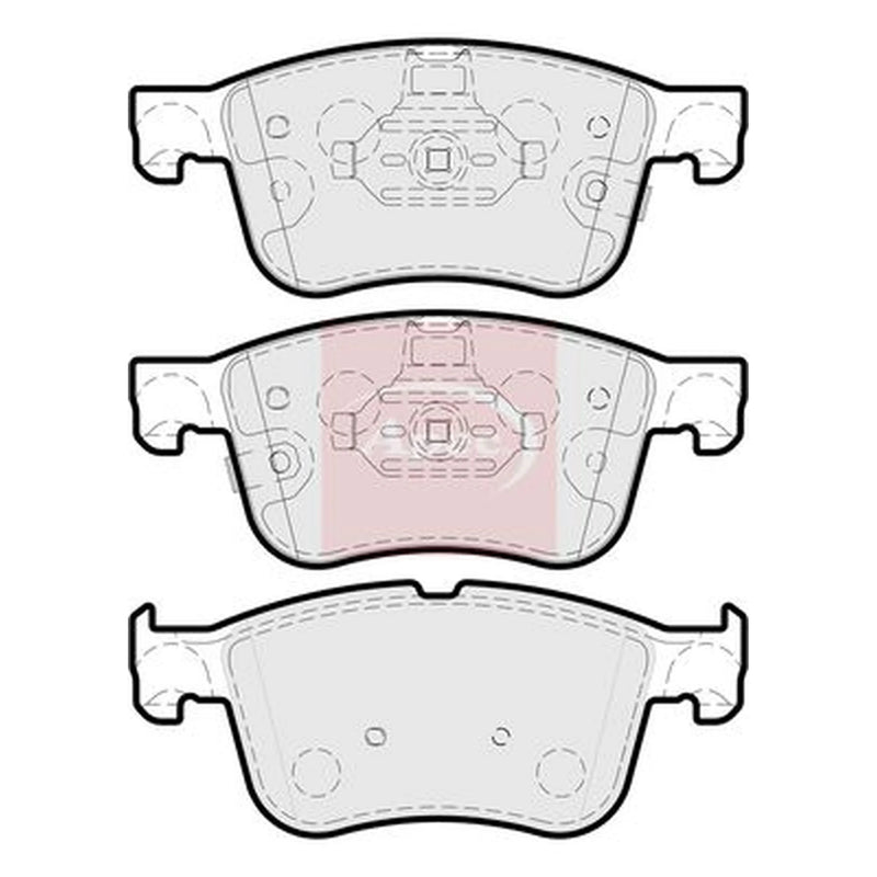 Apec Front Brake Pad Set PAD2283
