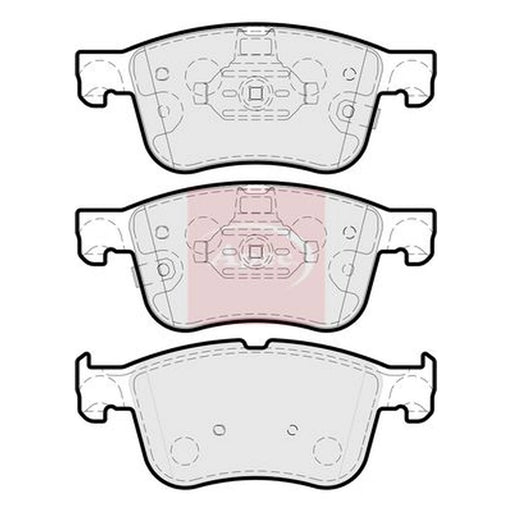 Apec Front Brake Pad Set PAD2283