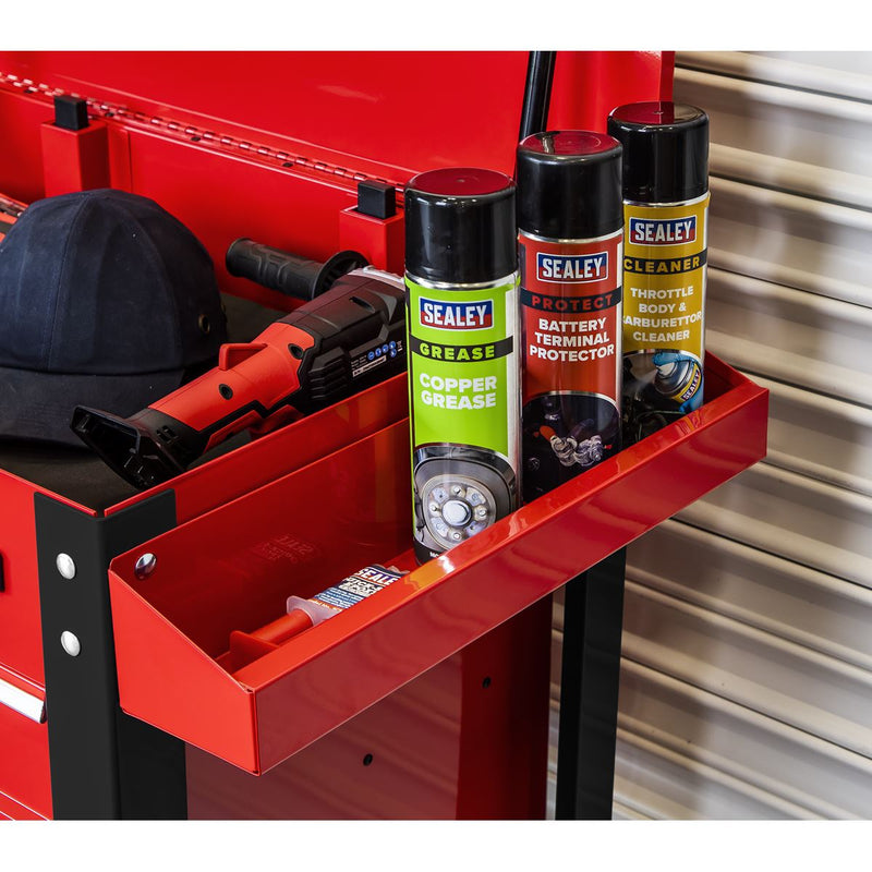 Superline PRO Heavy-Duty Mobile Tool & Parts Trolley 5 Drawers & Lockable Top Superline Pro - Dynamic Drive