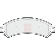 Apec Front Brake Pad Set fits Chevrolet Blazer S10 1994-2005 4.3
