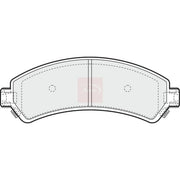 Apec Front Brake Pad Set PAD1176