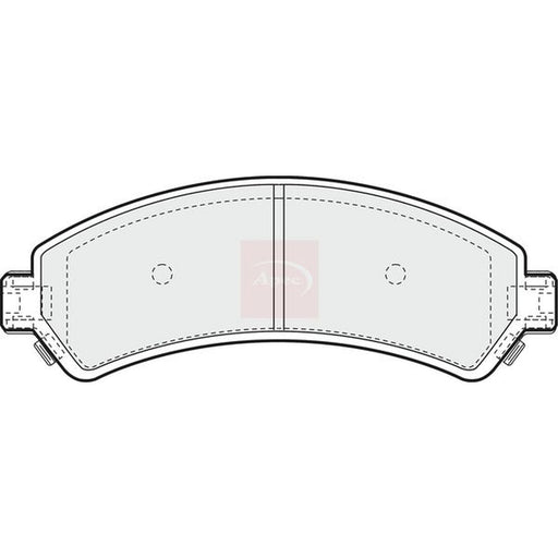 Apec Front Brake Pad Set fits Chevrolet Blazer S10 1994-2005 4.3