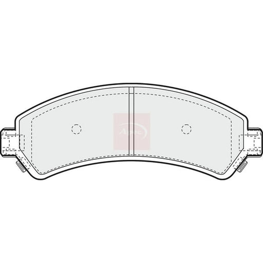 Apec Front Brake Pad Set PAD1176
