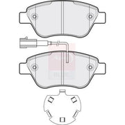Apec Front Brake Pad Set fits Citroën Nemo 2009-2010 1.3 1.4
