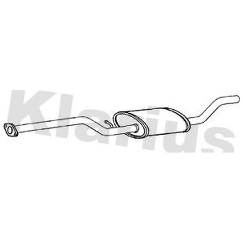 Klarius Box With Centre Pipe Centre fits Ford C-Max II 2010-2019 1.6