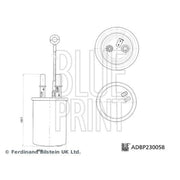 Blue Print Fuel Filter Element ADBP230058