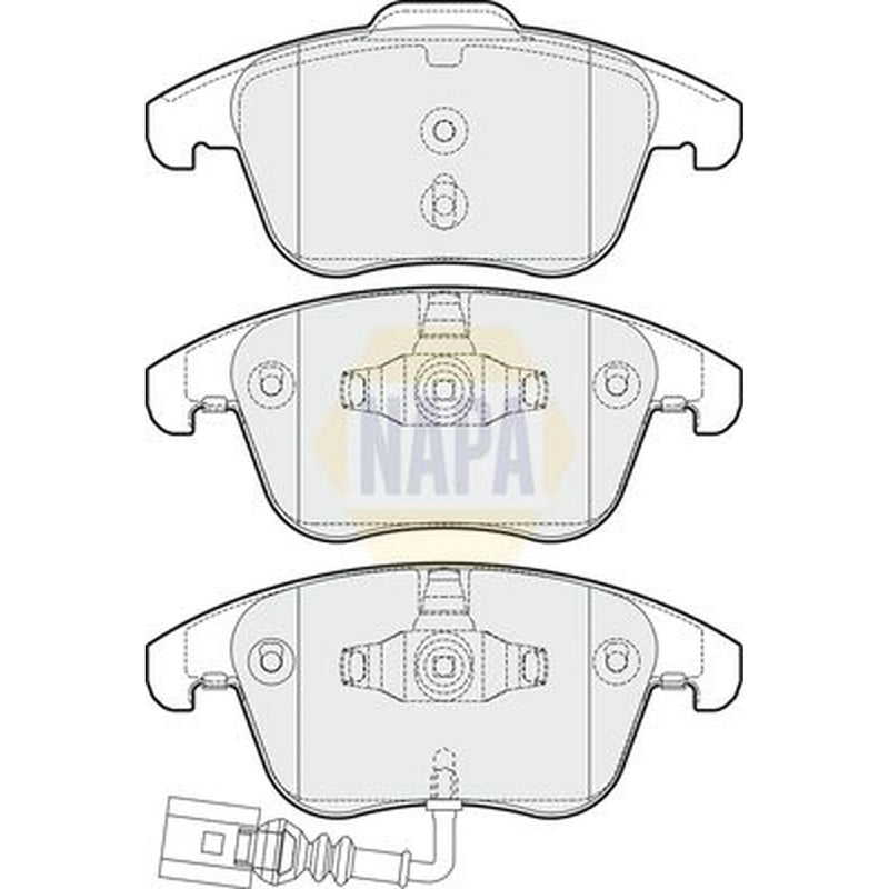 NAPA Front Brake Pad Set NBP1243