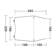 Outwell Sandcrest S Poled Tailgate Awning Outwell - Dynamic Drive