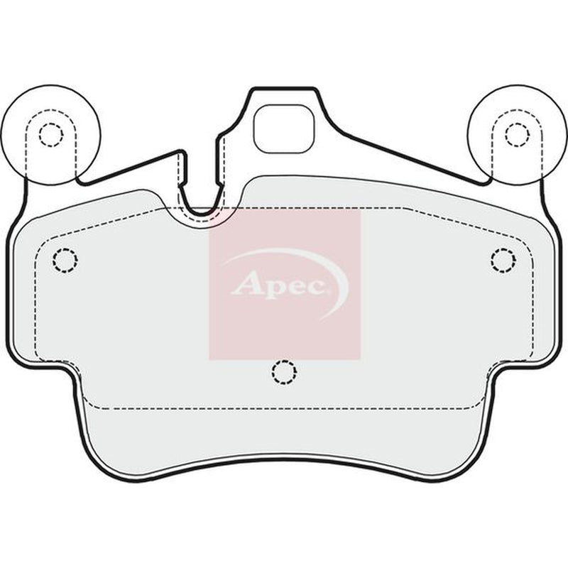 Apec Front Brake Pad Set fits Porsche 911 2004-2012 3.6 3.8