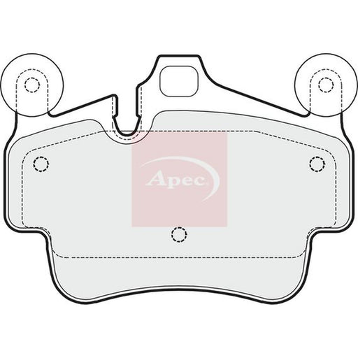 Apec Front Brake Pad Set fits Porsche 911 2004-2012 3.6 3.8