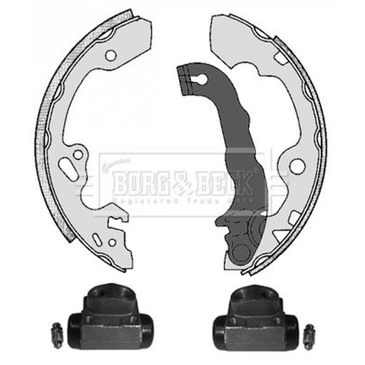 Borg & Beck Brake Shoe Set Axle Kit BBS1075K