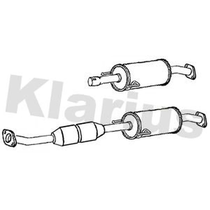 Klarius Exhaust Pipe OD fits Toyota C-Hr 2016 on 1.8