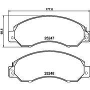 DON Front Brake Pad Set fits Nissan Cabstar 1982-1992 2.0