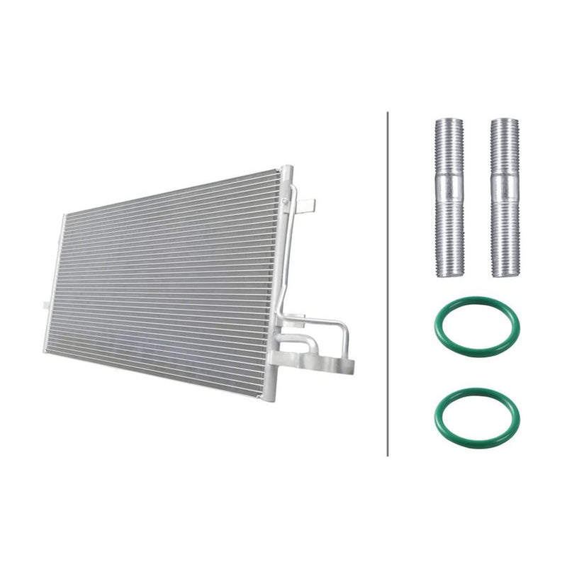 Hella Air Conditioning Condenser fits Ford C-Max 2007-2010 1.6 1.8 2.0