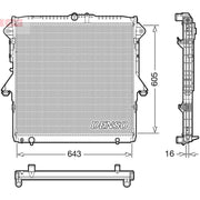 Denso Engine Radiator DRM10118