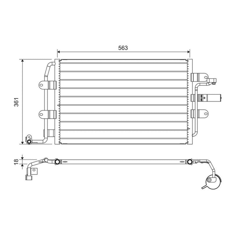 Valeo Air Conditioning Condenser 817427