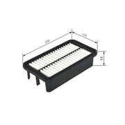 Bosch Engine Air Filter fits Kia Picanto I 2005-2011 1.1