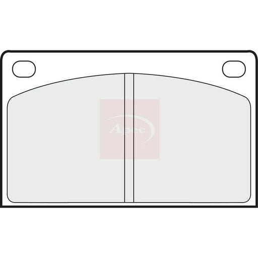 Apec Front Brake Pad Set fits Renault Super 5 Hatchback 1984-1996 1.2 1.6