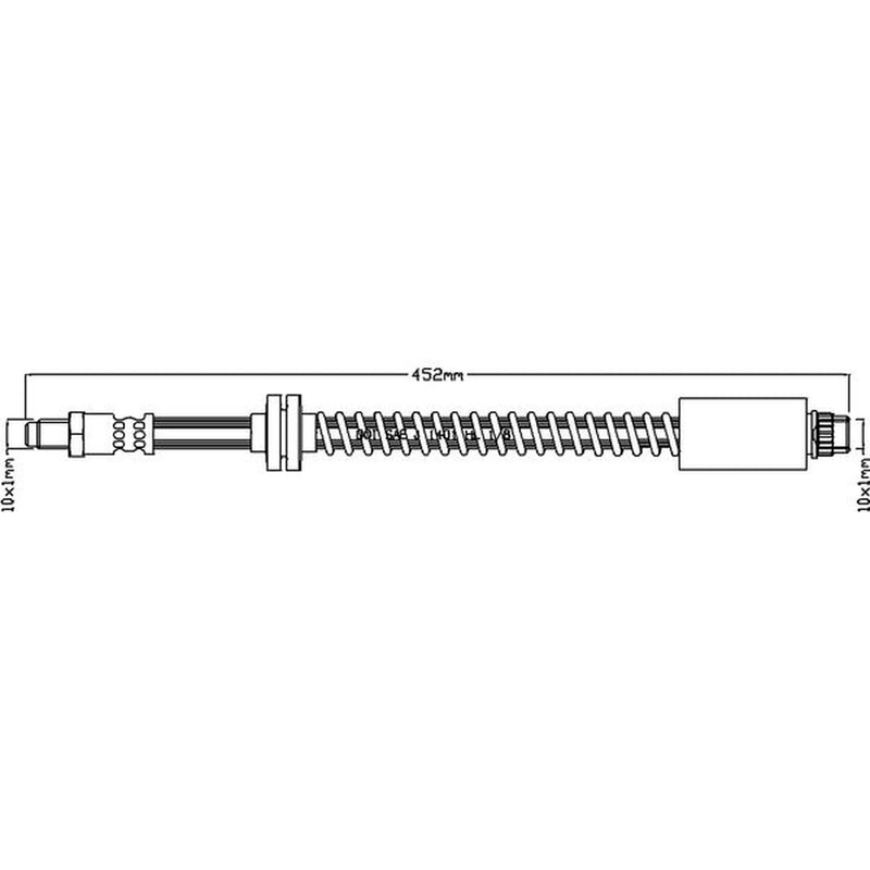 Juratek Brake Hydraulic Hose Line Front fits Citroën Dispatch I 1995-2006