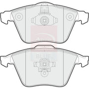 Apec Front Brake Vented Discs & Pads fits Saab 9-3 2008-2015 2.8