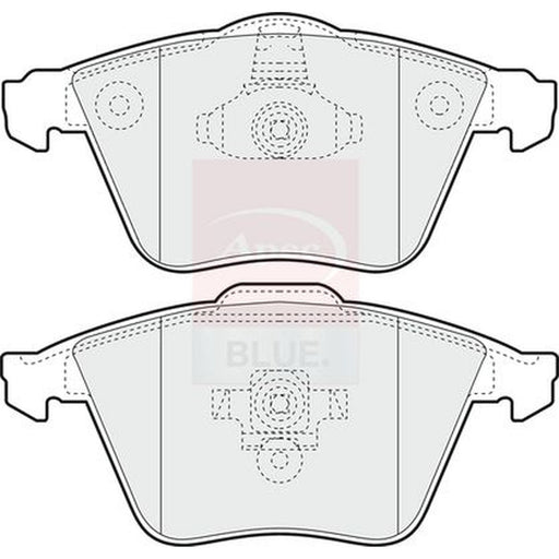 Apec Front Brake Pad Set fits Ford Focus II 2005-2012 2.5