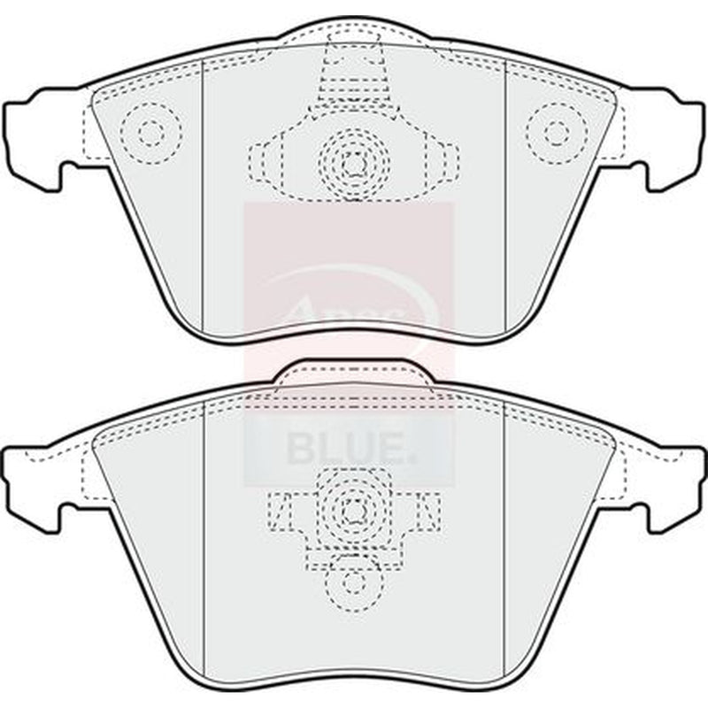 Apec Front Brake Vented Discs & Pads fits Saab 9-3 2008-2015 2.8