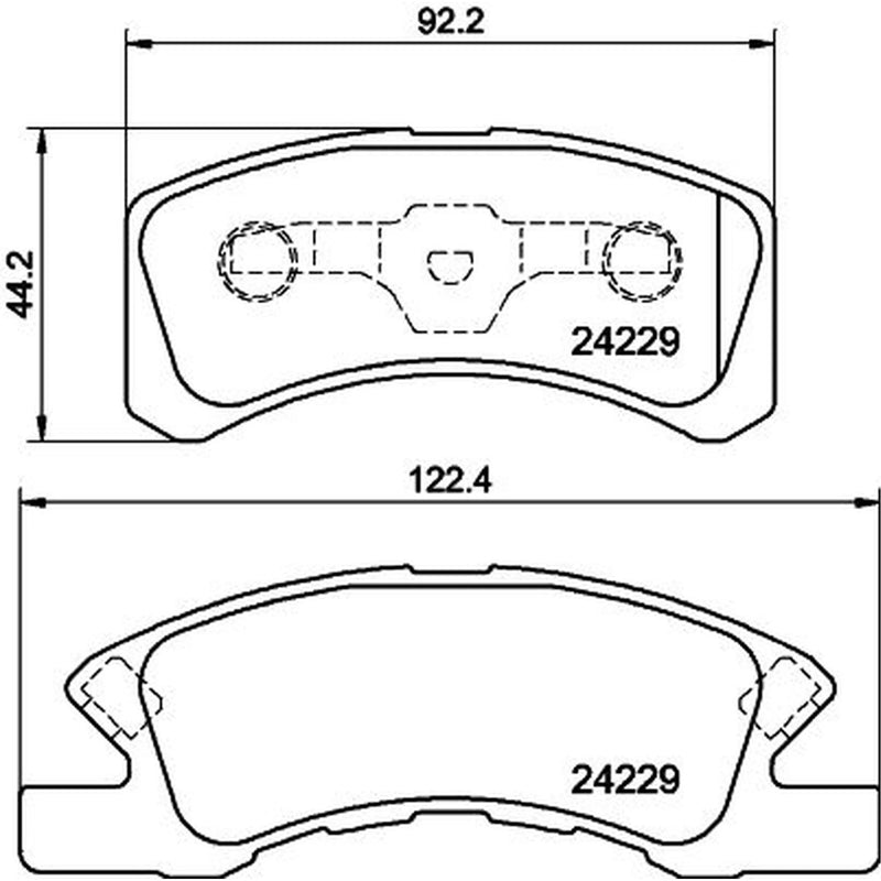 Mintex Front Brake Pad Set fits Daihatsu Charade VI 2003 on 0.7 1.0