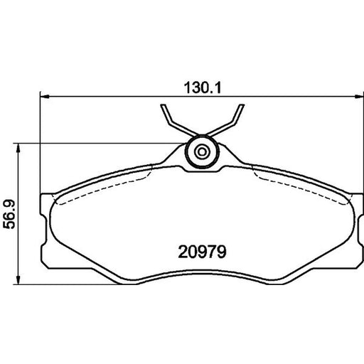 Mintex Front Brake Pad Set fits VW Caravelle T3 Bus 1981-1992 1.6 1.7 1.9 2.1