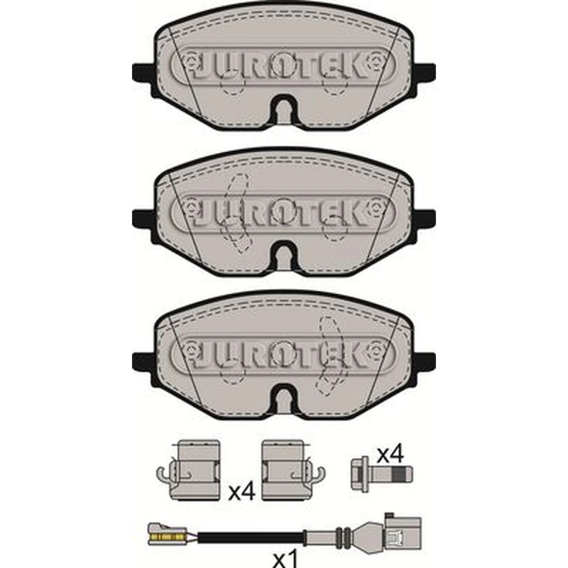 Juratek Front Brake Pad Set fits Audi A3 2019-2020