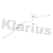 Klarius Box With Tail Pipe Rear fits Fiat Seicento / 600 1998-2010 1.1