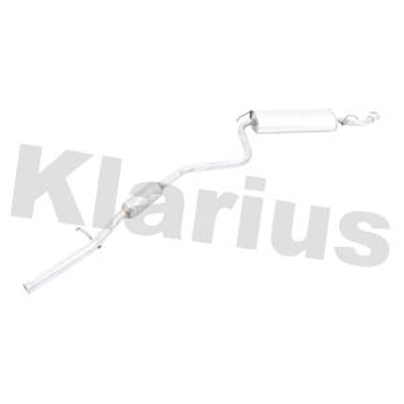 Klarius Box With Tail Pipe Rear fits Fiat Seicento / 600 1998-2010 1.1