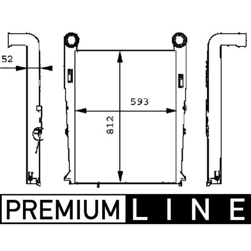 Mahle Intercooler (Charge Air Cooler) CI 102 000P