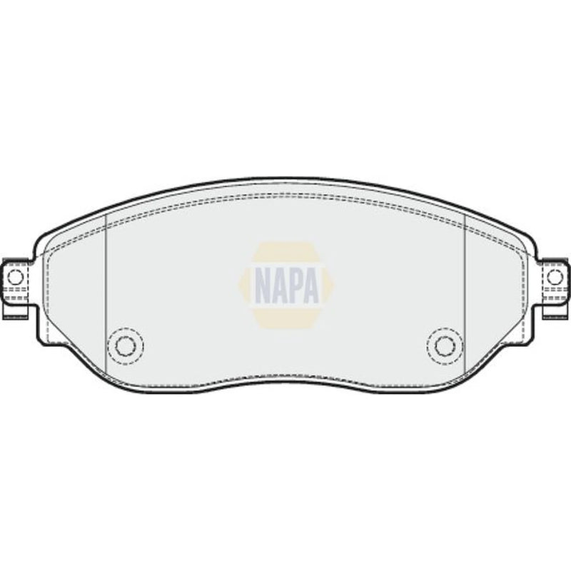 NAPA Front Brake Pad Set fits Fiat Talento 2016 on 1.6