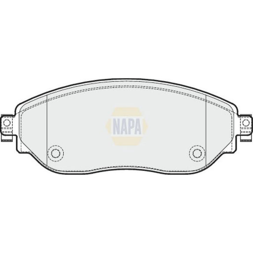 NAPA Front Brake Pad Set fits Fiat Talento 2016 on 1.6