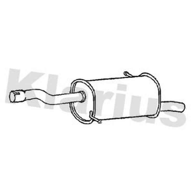 Klarius Box With Tail Pipe Rear fits Citroën Berlingo Box Body/Mpv 2010-2021 1.6