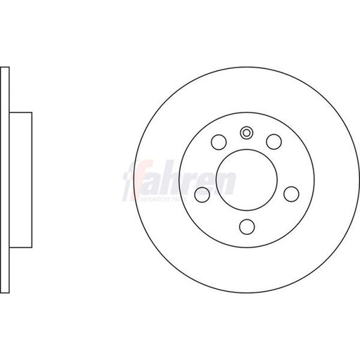 Fahren 2 x Solid Rear Brake Discs FBD6379-x2