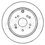 Key Parts 2 x Solid Brake Discs fits Honda Cr-V III 2006-2012 2.0 2.2
